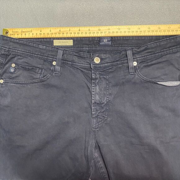 AG Adriano Goldschmied Jeans Men's 36x32.5 Navy Blue Tailored Leg Graduate Retro - Picture 10 of 14